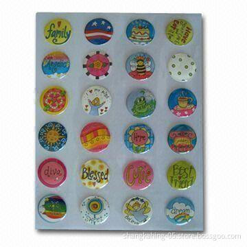 Epoxy Stickers, Various Designs are Available